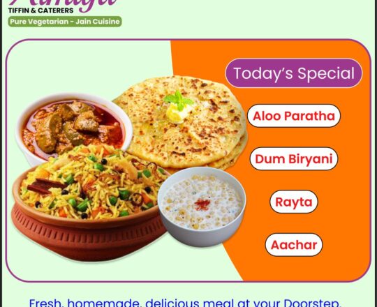 Aaloo Paratha - Dum Biryani, Rayata, Aachar